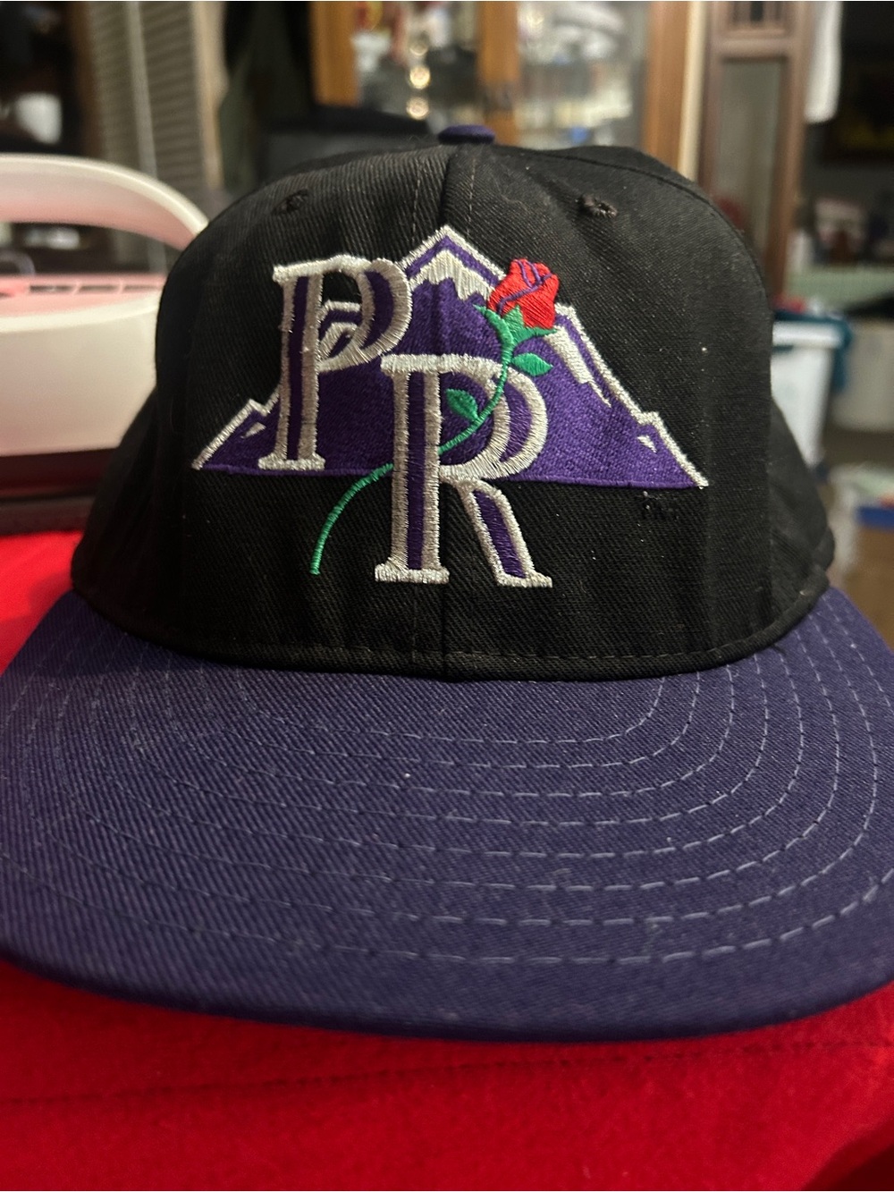 Vintage 90s Colorado Rockies Pro-Line Pro Model Hat 7 3/4 Rose Logo USA Made